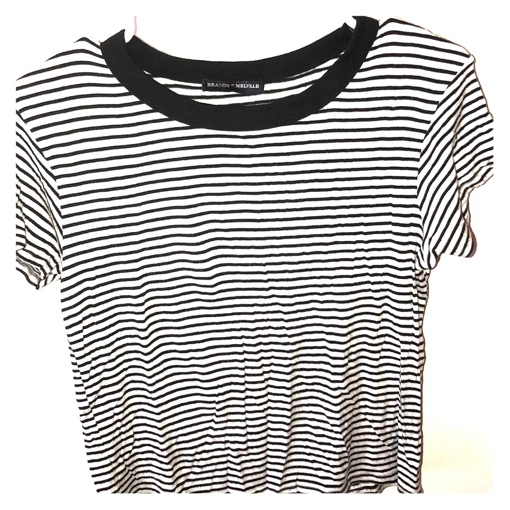 Brandy melville striped tee